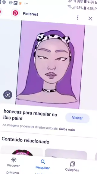 Boneca para maquiar no Ibis Paint