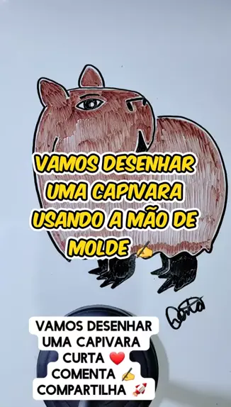 Como desenhar uma capivara  Tutorial de desenho passo a passo