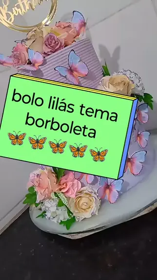 bolo borboleta roxa ( bolo borboleta lilás #claudinhafestas 