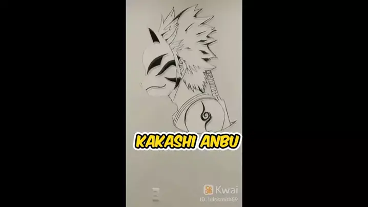 Desenho de Despertar de Anbu Kakashi para colorir