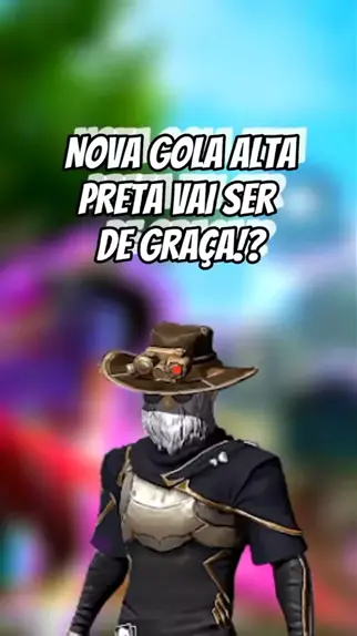 URGENTE! COMO PEGAR GOLA ALTA PRETA DE GRAÇA NO FREE FIRE! NOVO EVENTO 