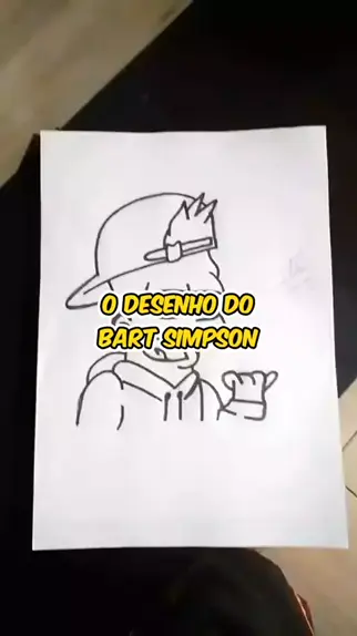 Vamos começar a desenhar o Bart Simpson! Primeiro vamos traçar um retâ