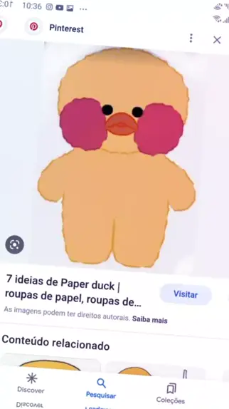 Paper Duck Pop-Up Card  Roupas de papel, Roupas de boneca de