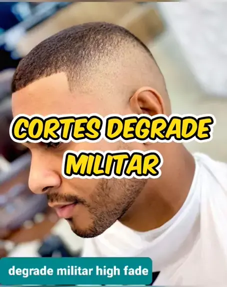 corte militar degradê baixo lateral