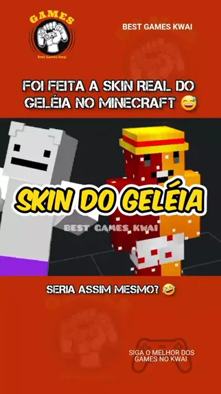 Geleia com roupa Minecraft Skin