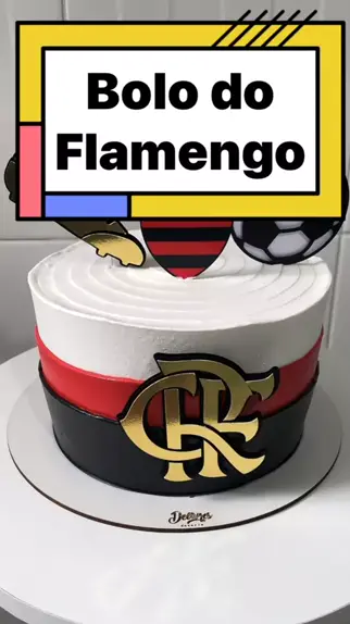 bolo do flamengo redondo masculino