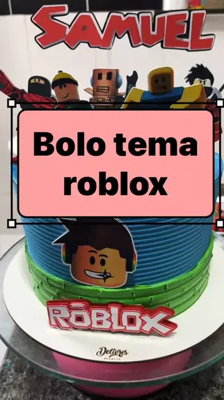 Fala péssoal!! Trouxe um bolo lindinho do Roblox!! Já compartilha com