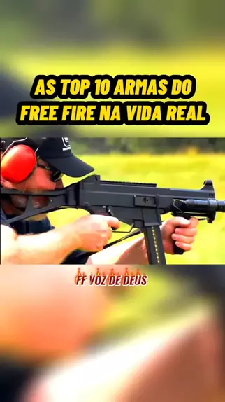 10 ARMAS DO FREE FIRE NA VIDA REAL 