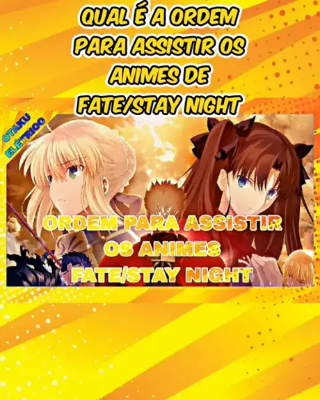 Ordem para ver Fate séries! #anime #fate #fatestaynight