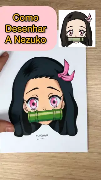 Como desenhar a Nezuko #demonslayer #kimetsunoyaiba #nezuko