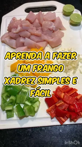 frango xadrez em ingles