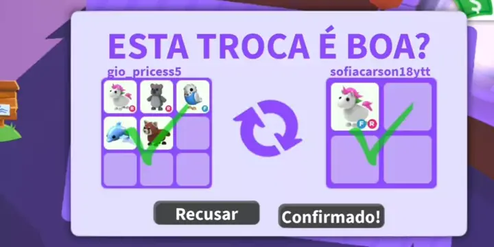 O QUE AS PESSOAS TROCAM POR VACA MEGA NEON NO ADOPT ME - Roblox