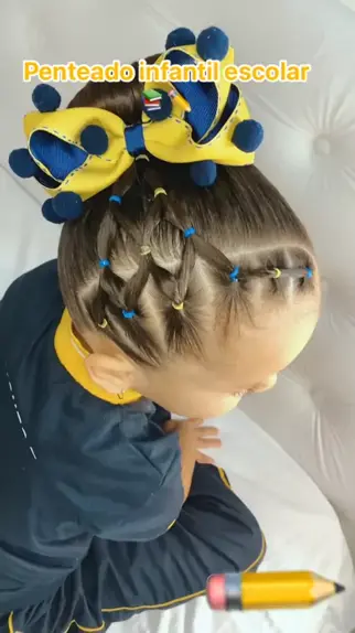 penteado infantil para escola