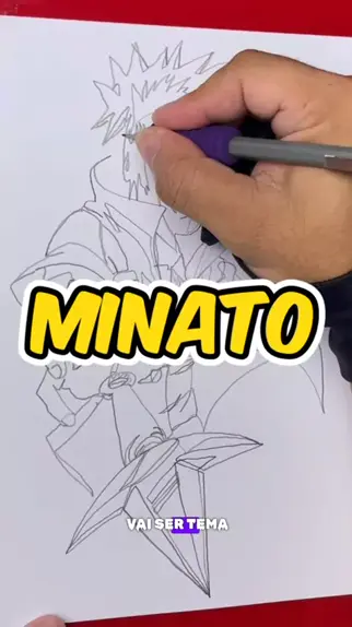 COMO DESENHAR O MINATO - Speed Draw MINATO NAMIKAZE 