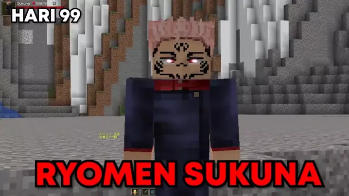 Melawan Sukuna Di Minecraft [part 7] 100 Hari Jujutsu Kaisen Minecraft Hardcore Minecraft