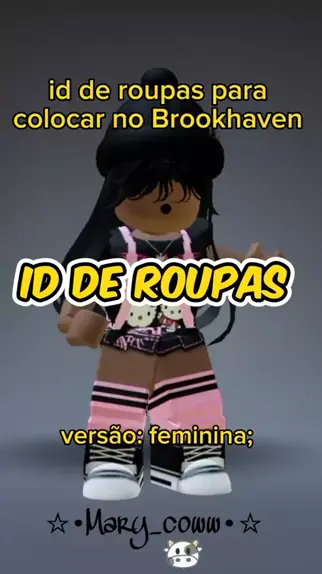 Id's de roupas femininas #brookhaven #roblox #ids