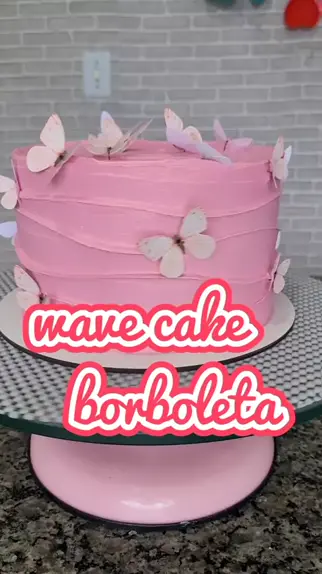 WAVE CAKE, BOLO BORBOLETAS 🦋