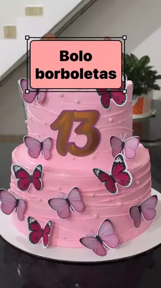 WAVE CAKE, BOLO BORBOLETAS 🦋