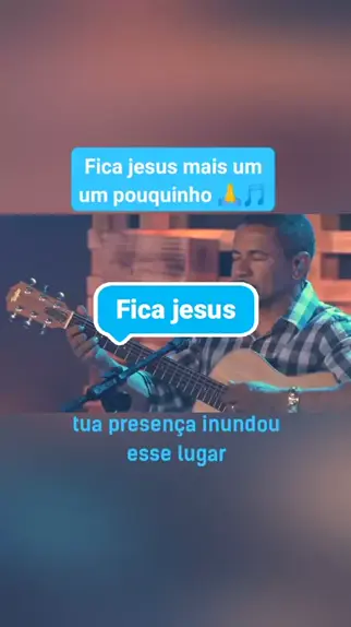 letra do louvor fica jesus mais um pouquinho