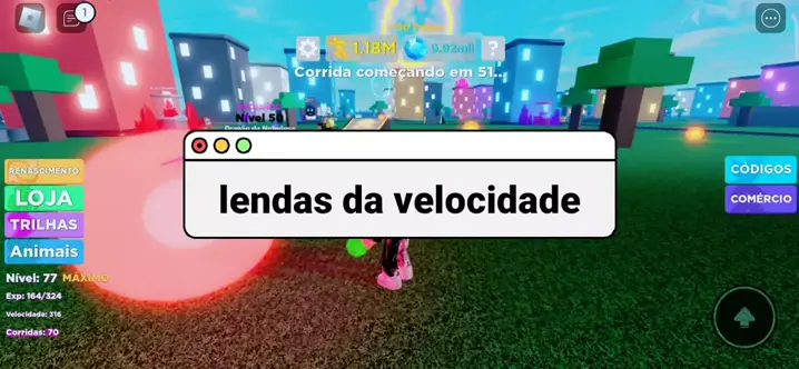 codigos do roblox lendas da velocidade