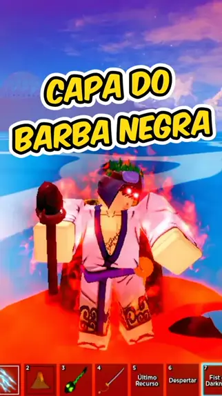 COMO PEGAR A CAPA DO BARBA NEGRA NO BLOX FRUITS! #roblox #onepiece