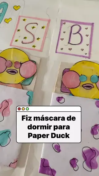 PAPER DUCK DO TIKTOK  Respondendo algumas dúvidas de vocês