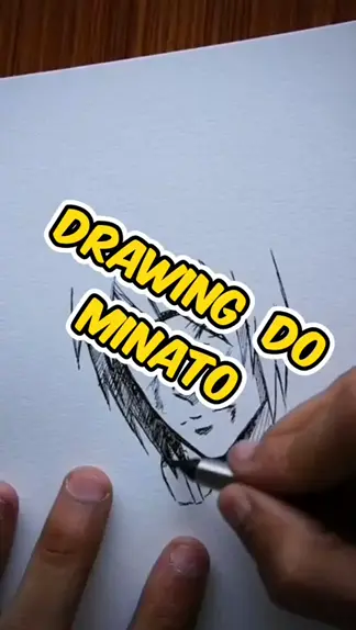 Como desenhar o Minato passo a passo #arte #desenho #anime #minato