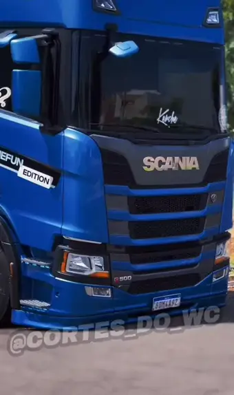 caminhão rebaixado scania