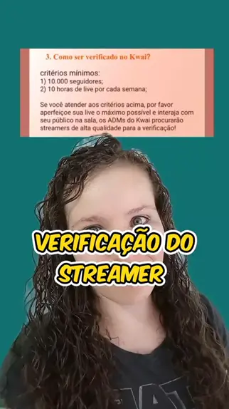 Verificação do Streamer no Kwai 