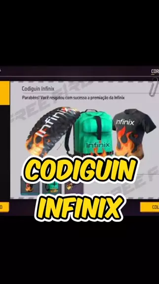 RESGATEI O NOVO CODIGUIN FF ! CODIGUIN INFINIX FREE FIRE, COMO