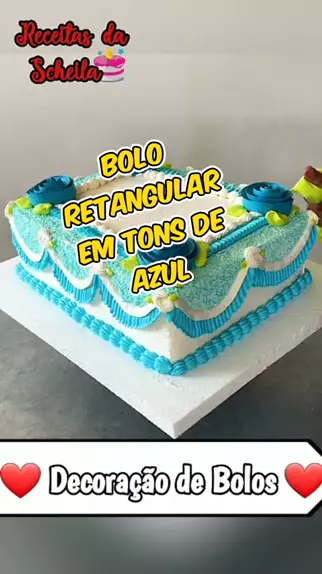 Decoração de bolo masculino simples quadrado😍😍😍 