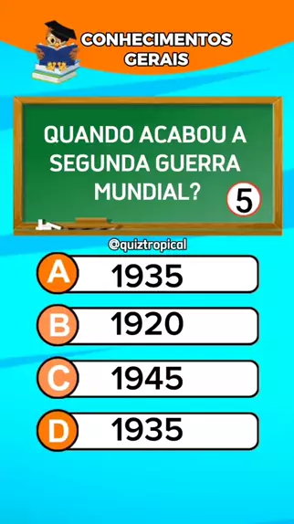 Quiz perguntas e respostas sobre conhecimentos Gerais #quiz