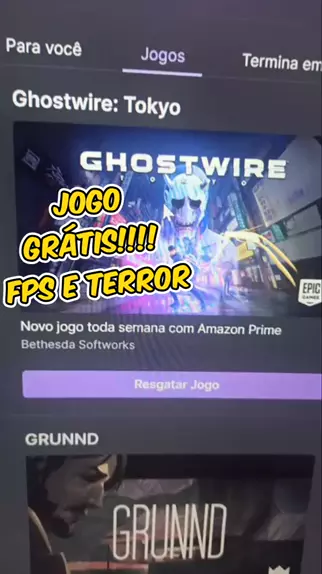 Jogo Grátis: Ghostwire Tokyo está disponível para assinantes  Prime