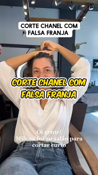 corte chanel com franja 2022 tendência