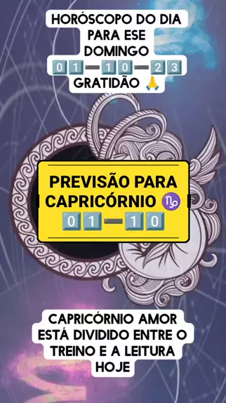 horóscopo amor capricórnio hoje