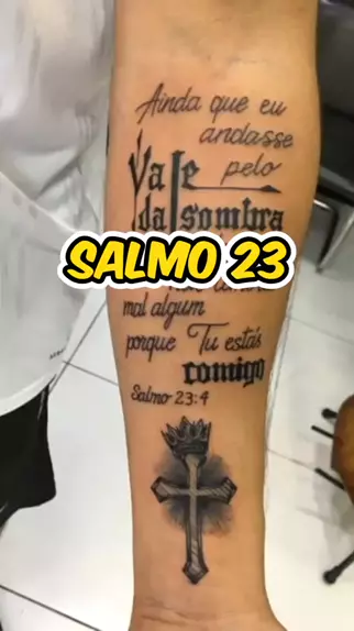 salmos 23 tatuaje