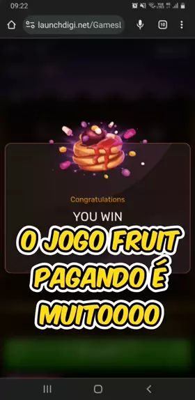 ainda bem a eu n to apostando grana no fruit ninja la😭 se n ia perder