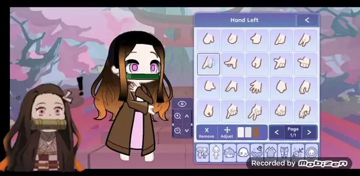 Making Nezuko in Gacha Club 