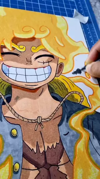 foto do luffy gear 5 desenho