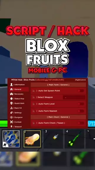 BLOX FRUITS Script Mobile UPDATE 20 AUTO FARM NEW AREA