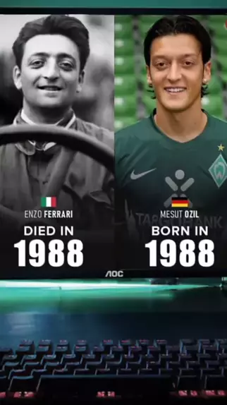 ozil jogador e enzo ferrari