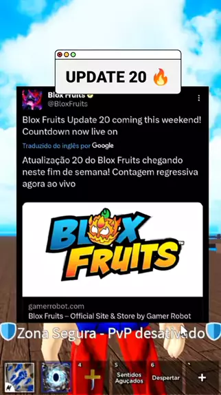 NOVO CODIGO da UPDATE 20 do BLOX FRUITS! ADMIN POSTOU VIDEOS