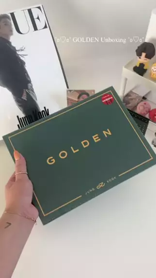 golden unboxing jungkook