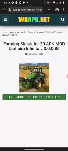 FARMING SIMULATOR 20 APK MOD DINHEIRO INFINITO VERSÃO 0.0.0.86