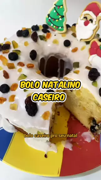 bolo pro natal caseiro