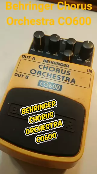 GuitarSoundEngineering (GuitarSoundEngineer). Áudio original criado por  GuitarSoundEngineering. I love this stéreo chorus #Behringer  #ChorusOrchestra #co600 #china #ganhe10kjogandogame