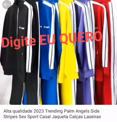 Alta qualidade 2023 Trending Palm Angels Side Stripes Sex Sport