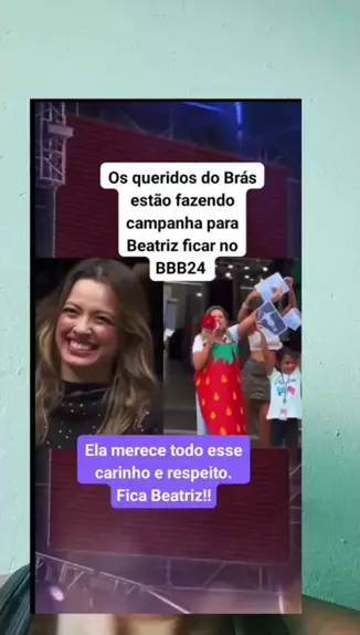 Vendedoras no Brás se unem em campanha para Beatriz ficar no 'BBB 24':  'Vai, Brasil