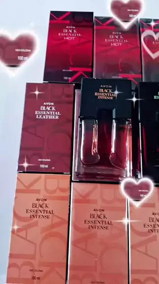 perfume avon black essential intense