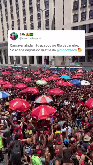 Alô RJ Tudo pronto por aqui Amanhã bora fechar o carnaval